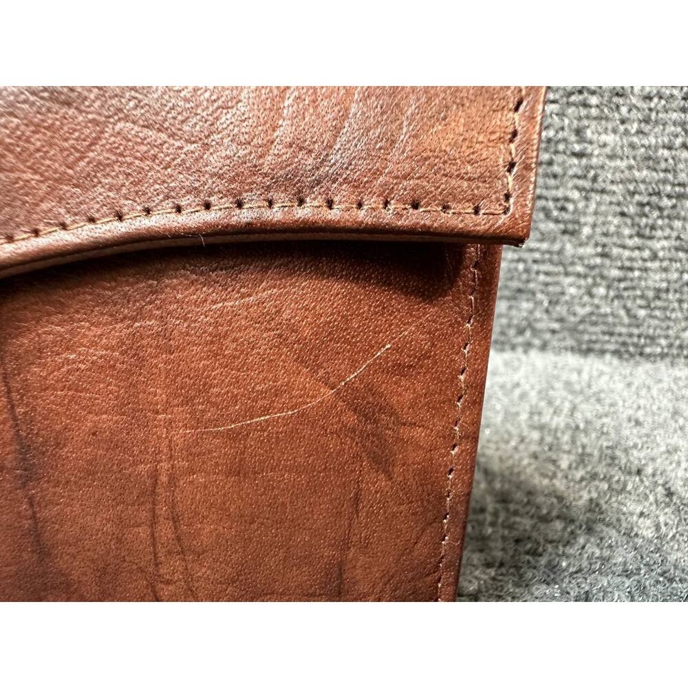 Buxton Genuine Leather Women's Wallet Brown Clutch Kiss Lock - Picture 11 of 14